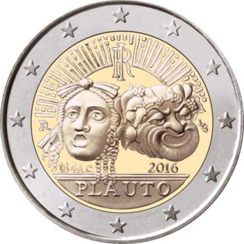 Italië 2 euro 2016 Plautus UNC